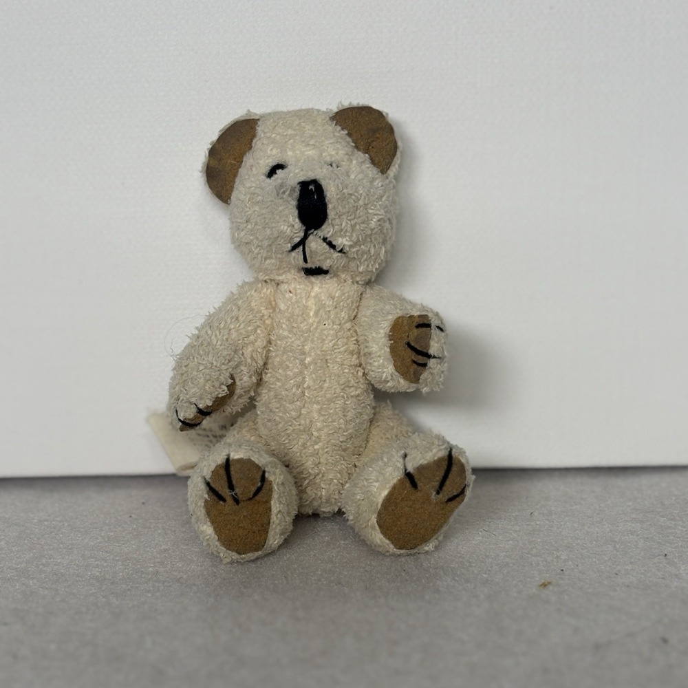 Jointed Teddy‎ Bear Happy Holidays Tag 4.5 In